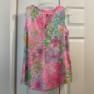 NWT Lilly Pulitzer Sleeveless Stacey Top size XS.